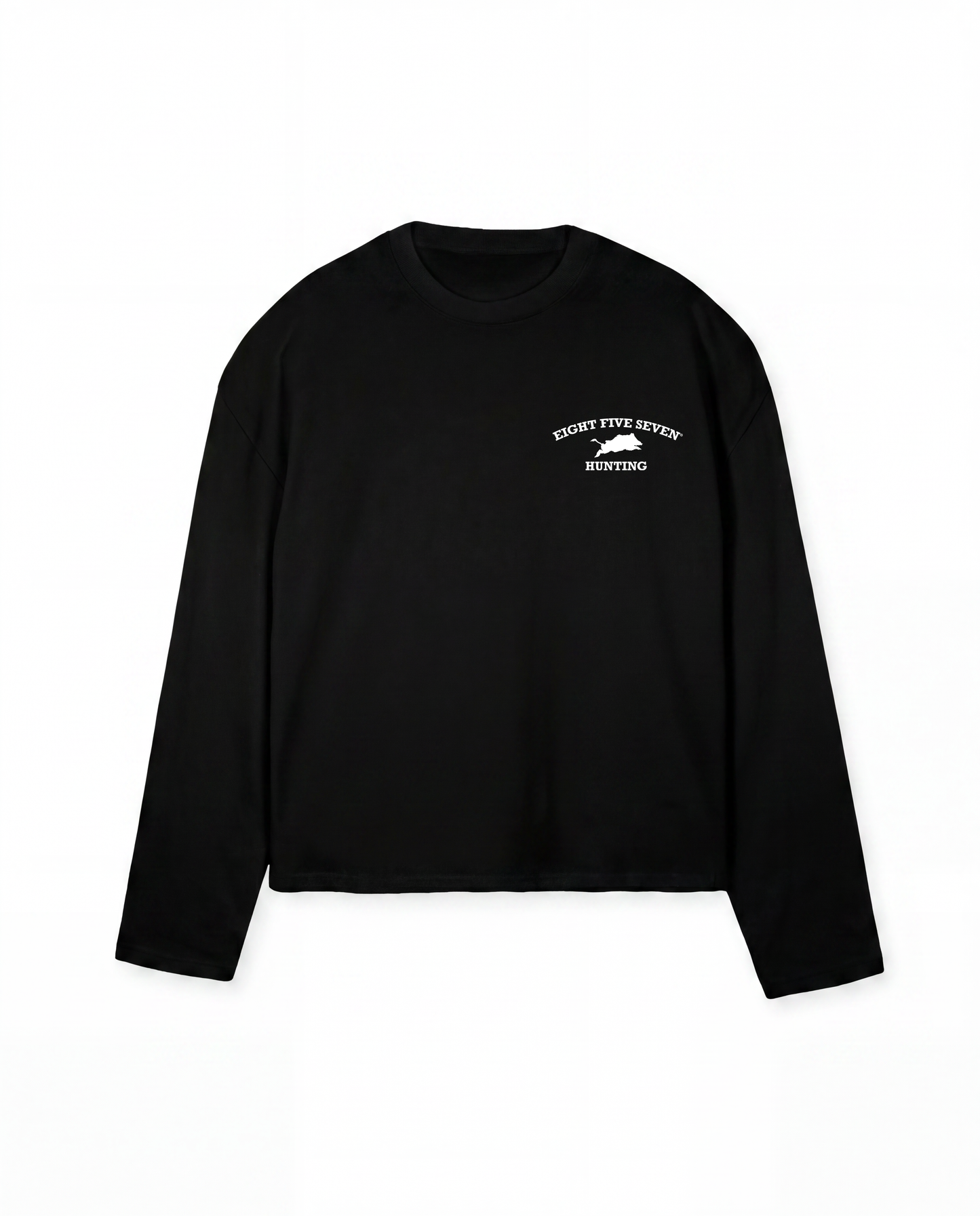 The Hunt Longsleeve Cropped - Black